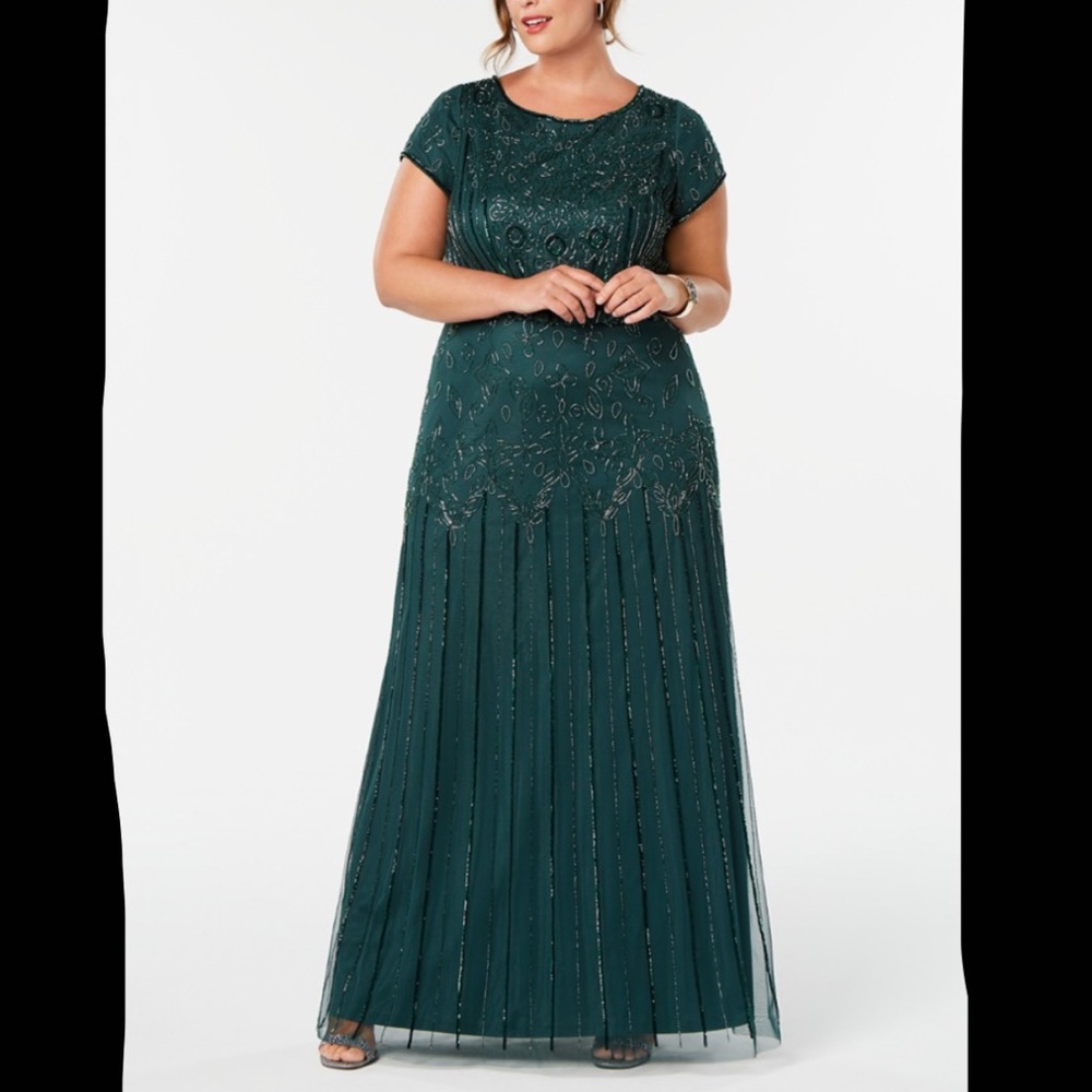 Elegant hunter green dress
